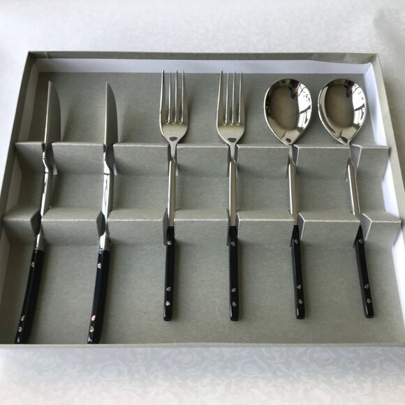 New Wajima Nuri set, pearl of mother inlay, Artisan Handcrafted, Japan - Picture 1 of 15